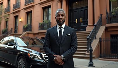 Uniformed chauffeur for executive travel Dallas